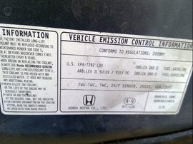 2008 HONDA ACCORD, GRAY, EX-L, 3.5L, AT,  A25128